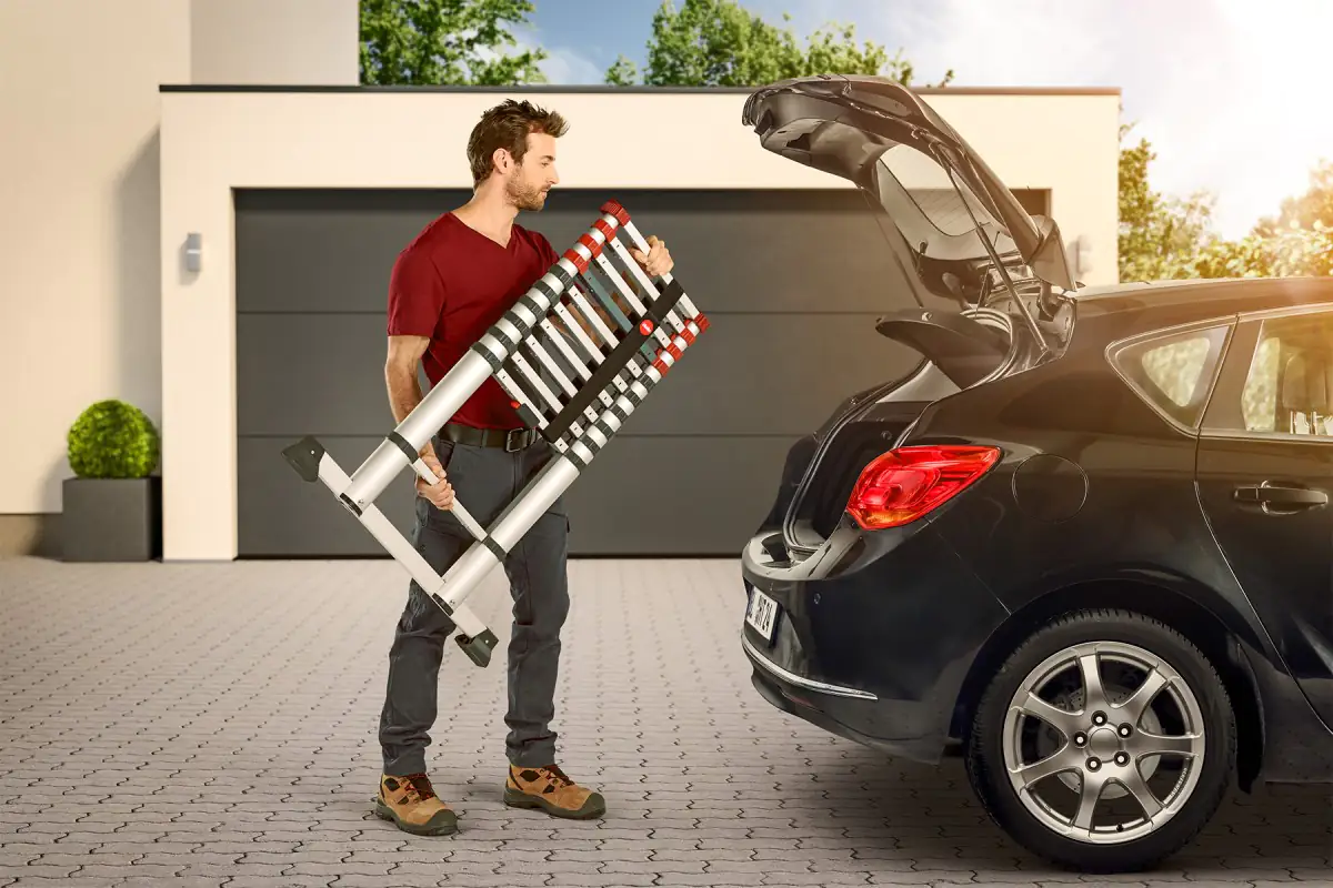 Hailo Aluminium-Teleskopleiter T80 FlexLine 320 3,40 m