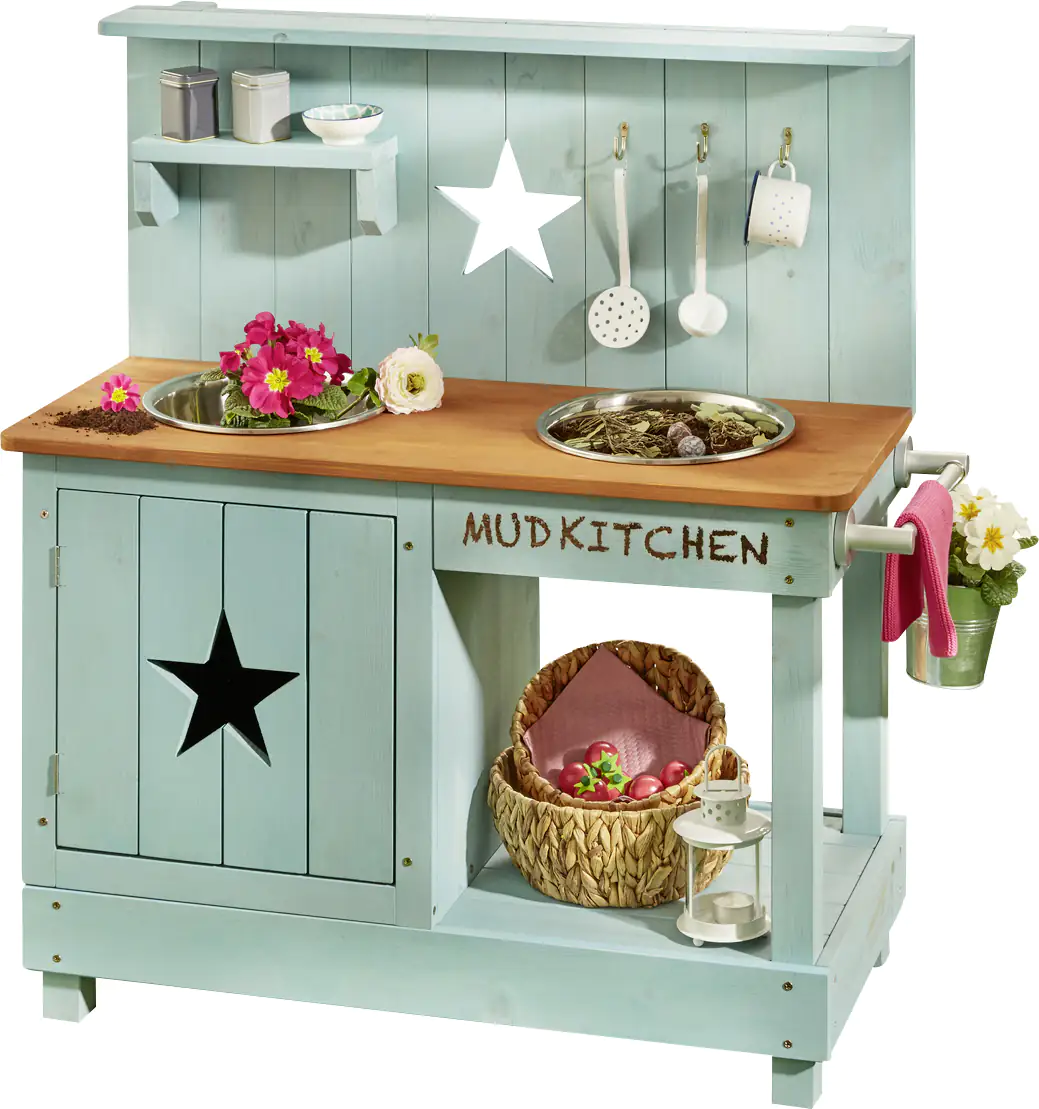 Muddy Buddy Matschküche Adventurer Star 80 x 40 x 90 cm Muddy Buddy Matschküche Adventurer Star 80 x 40 x 90 cm