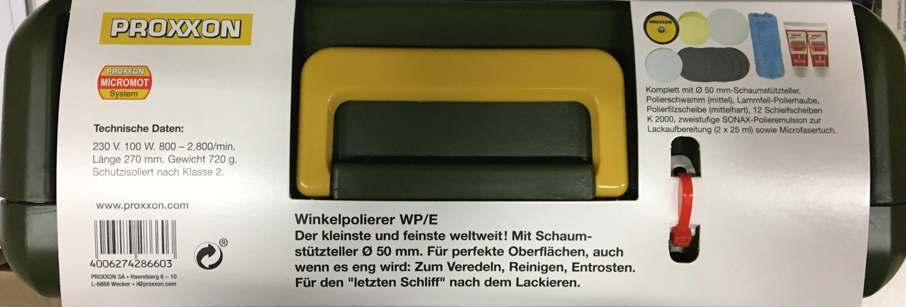 Proxxon Winkelpolierer WP/E