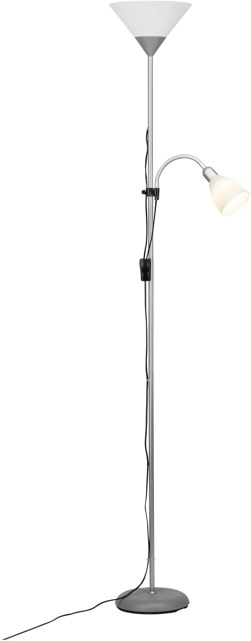 Brilliant LED Deckenfluter mit Lesearm 180 cm Sparli weiß Brilliant LED Deckenfluter mit Lesearm 180 cm Sparli weiß