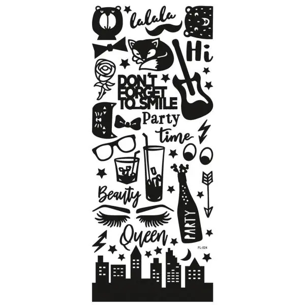 Relief-Sticker Basic 10 Blatt