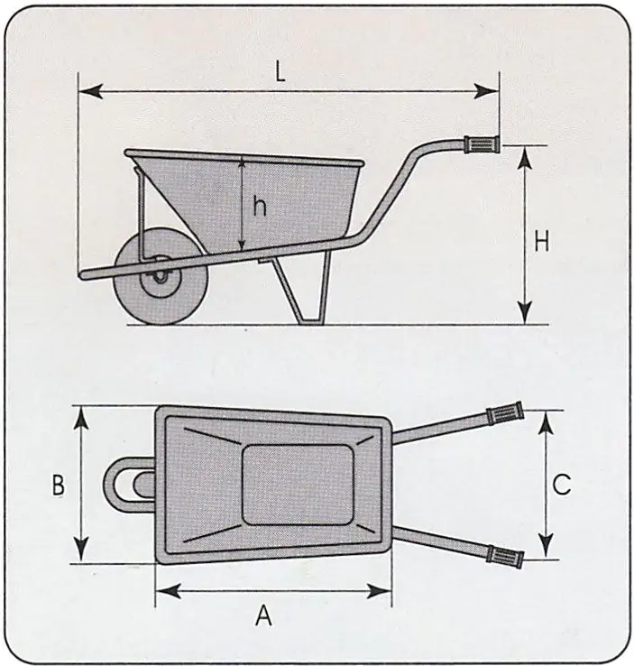 pro-bau-tec Garten- und Bauschubkarre 85 l Tragkraft 160 kg pro-bau-tec Garten- und Bauschubkarre 85 l Tragkraft 160 kg
