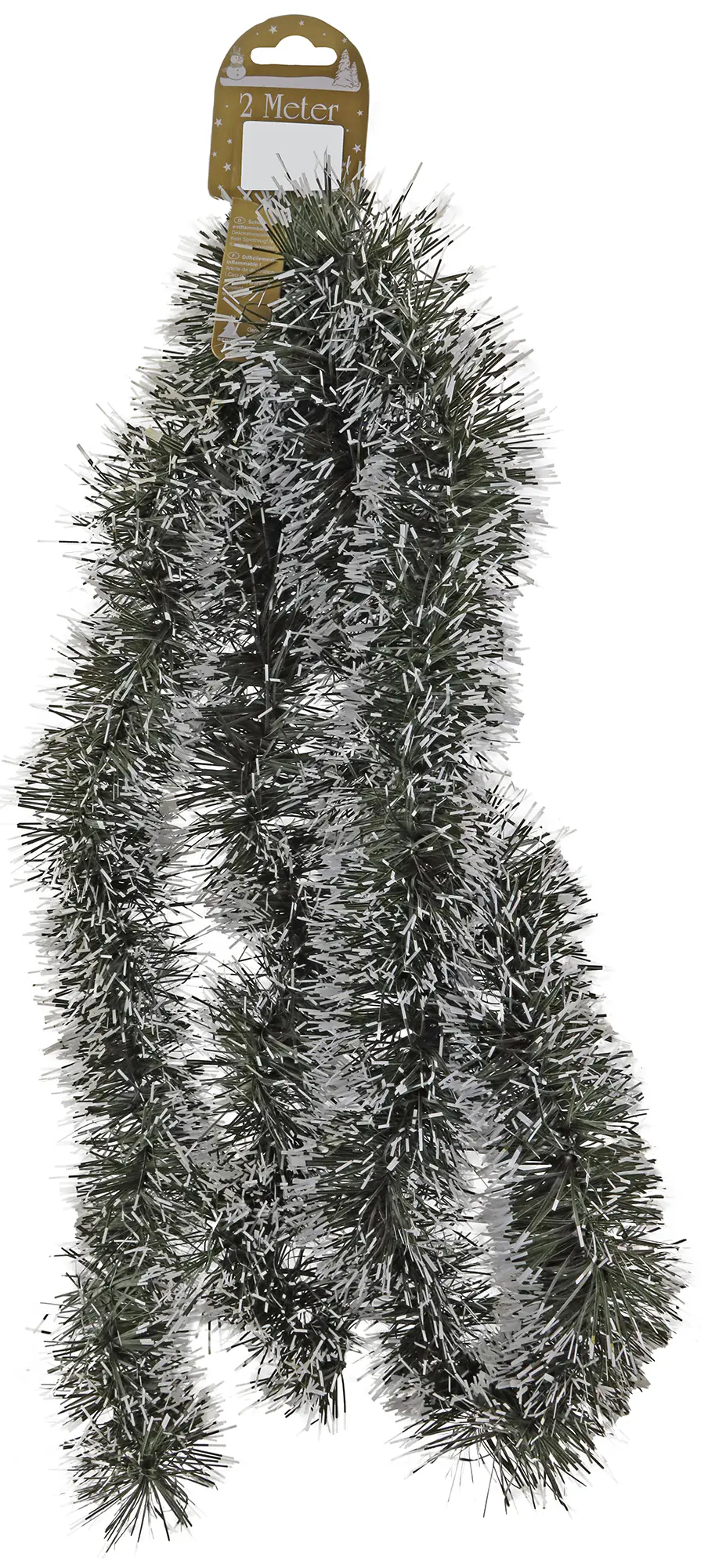 Tannengirlande 200 cm grün weiß 