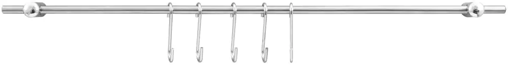 Fackelmann Relingleiste mit Haken silber