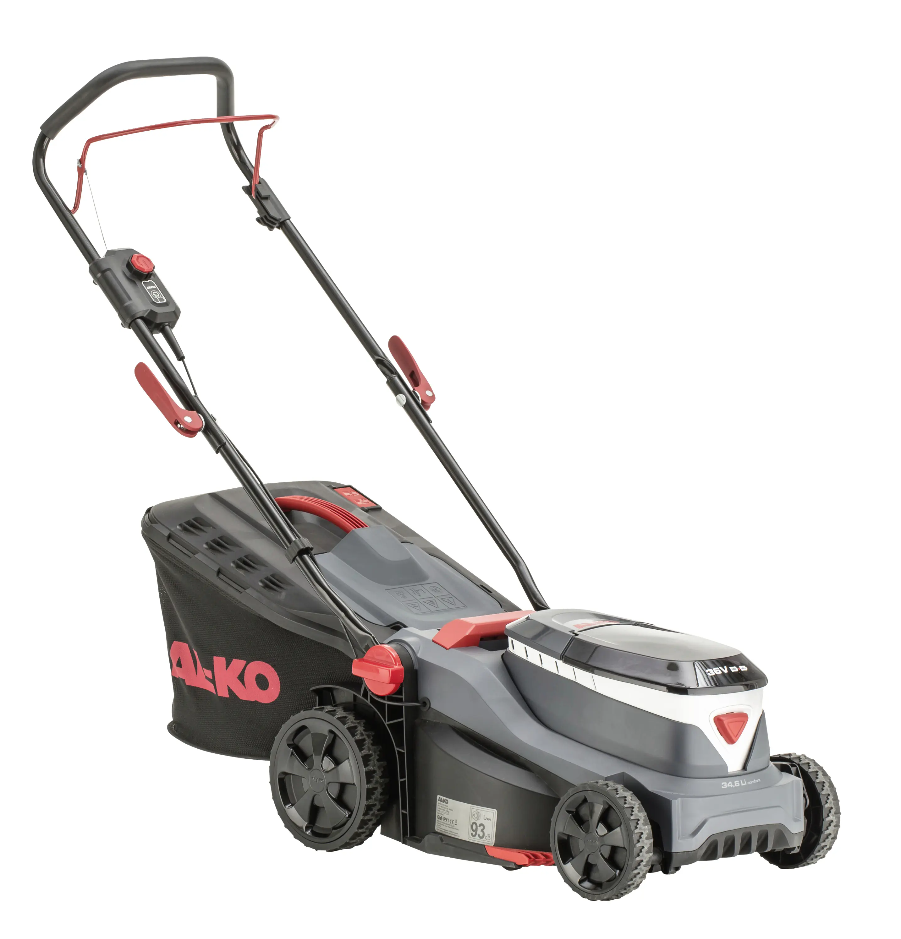  AL-KO Akku-Rasenmäher 34.6 Li Comfort 18 V 34 cm Schnittbreite inkl. 2 Akkus und Doppel-Ladegerät