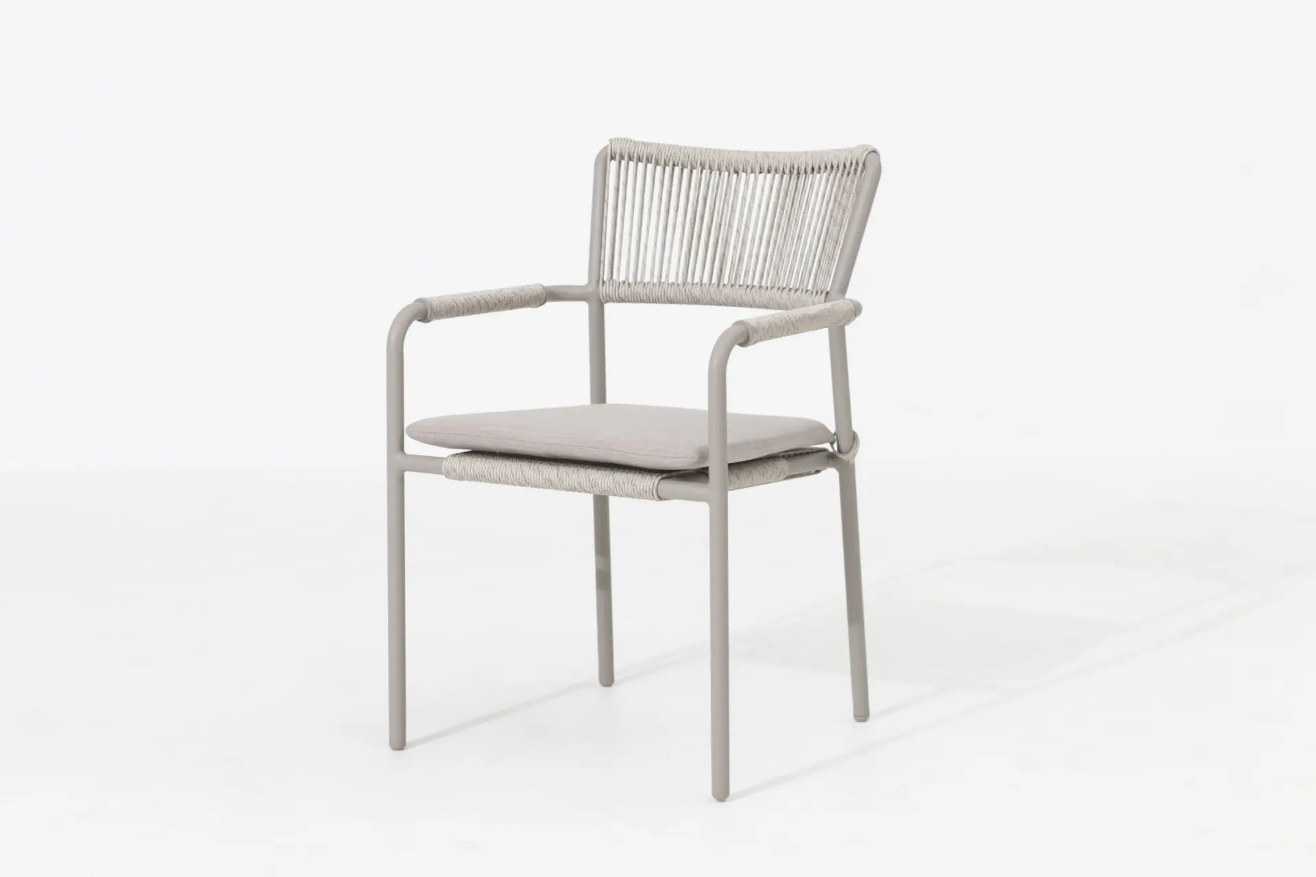 Primaster Gartenstuhl-Set Rhodos inkl. Sitzkissen beige 12-tlg.