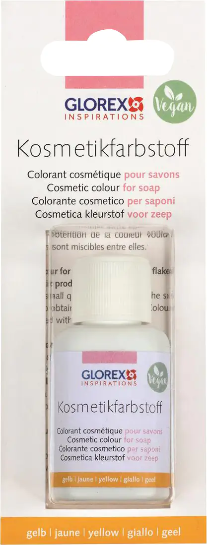 7610877503813 Glorex Seifen-Kosmetik-Farbstoff gelb 20 ml
