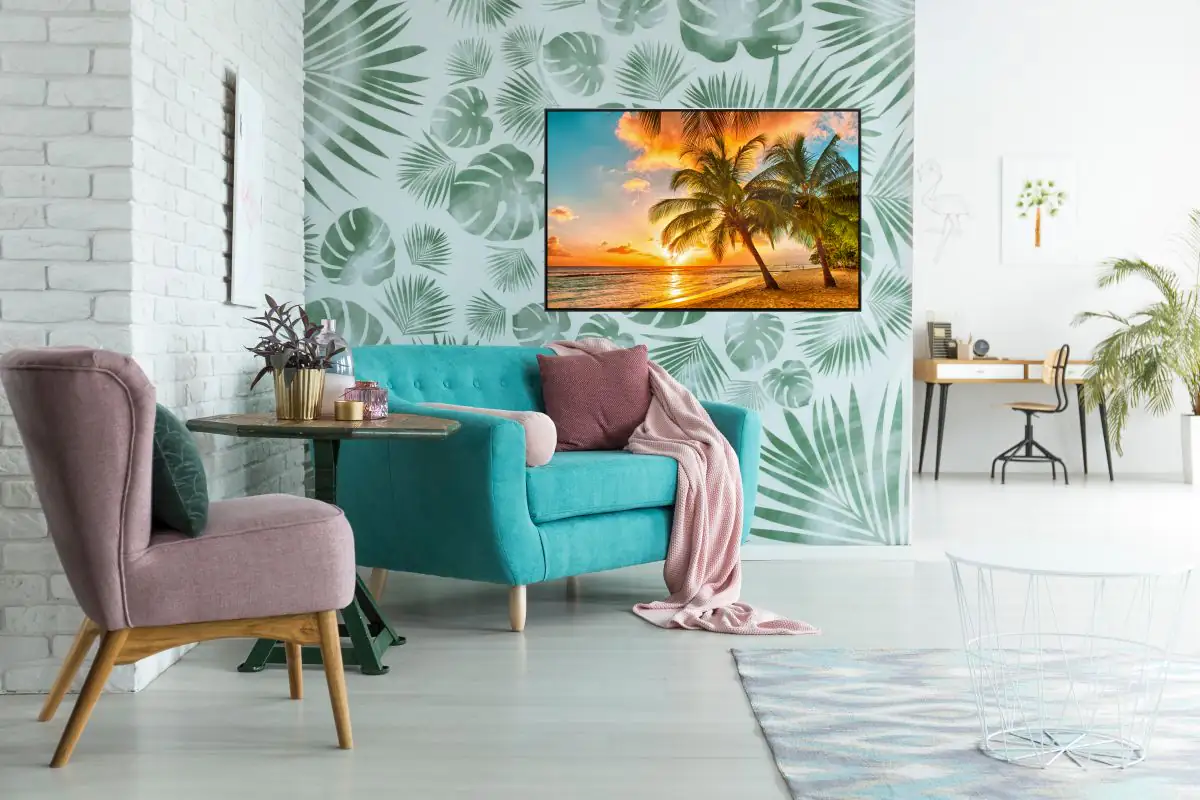 papermoon Infrarotheizkörper EcoHeat 75x120 cm 900 Watt, Barbados Palmen