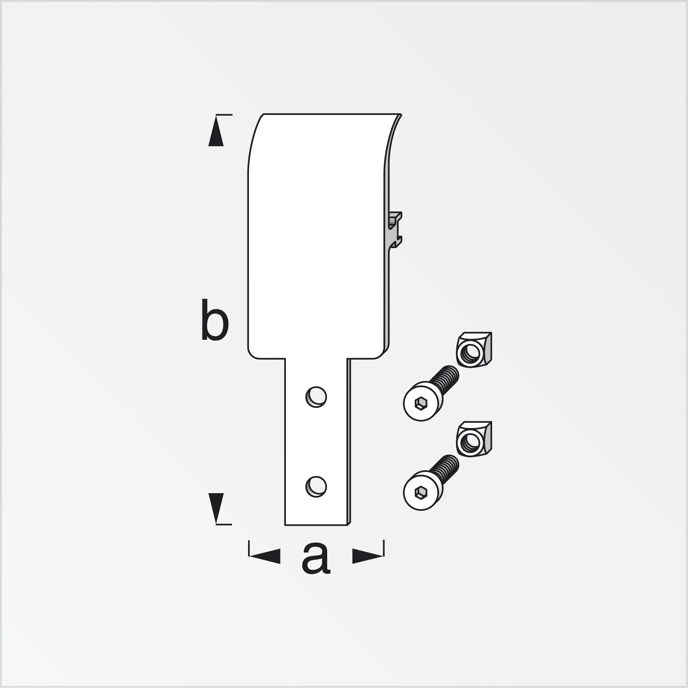 coaxis®-Abhängungsplatte 35.5 mm 35.5 x 105 mm Aluminium roh blank coaxis®-Abhängungsplatte 35.5 mm 35.5 x 105 mm Aluminium roh blank