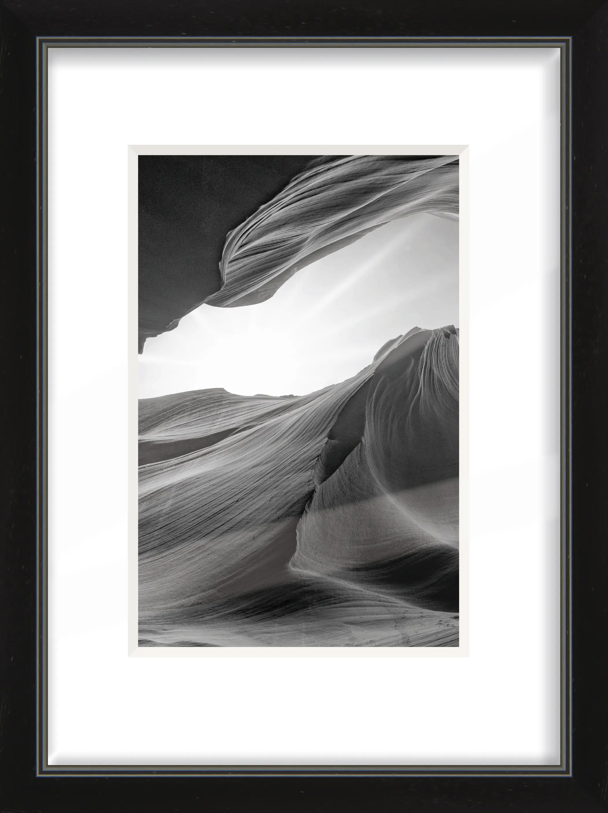 Bilderrahmen Holz Script schwarz 15 x 21 cm