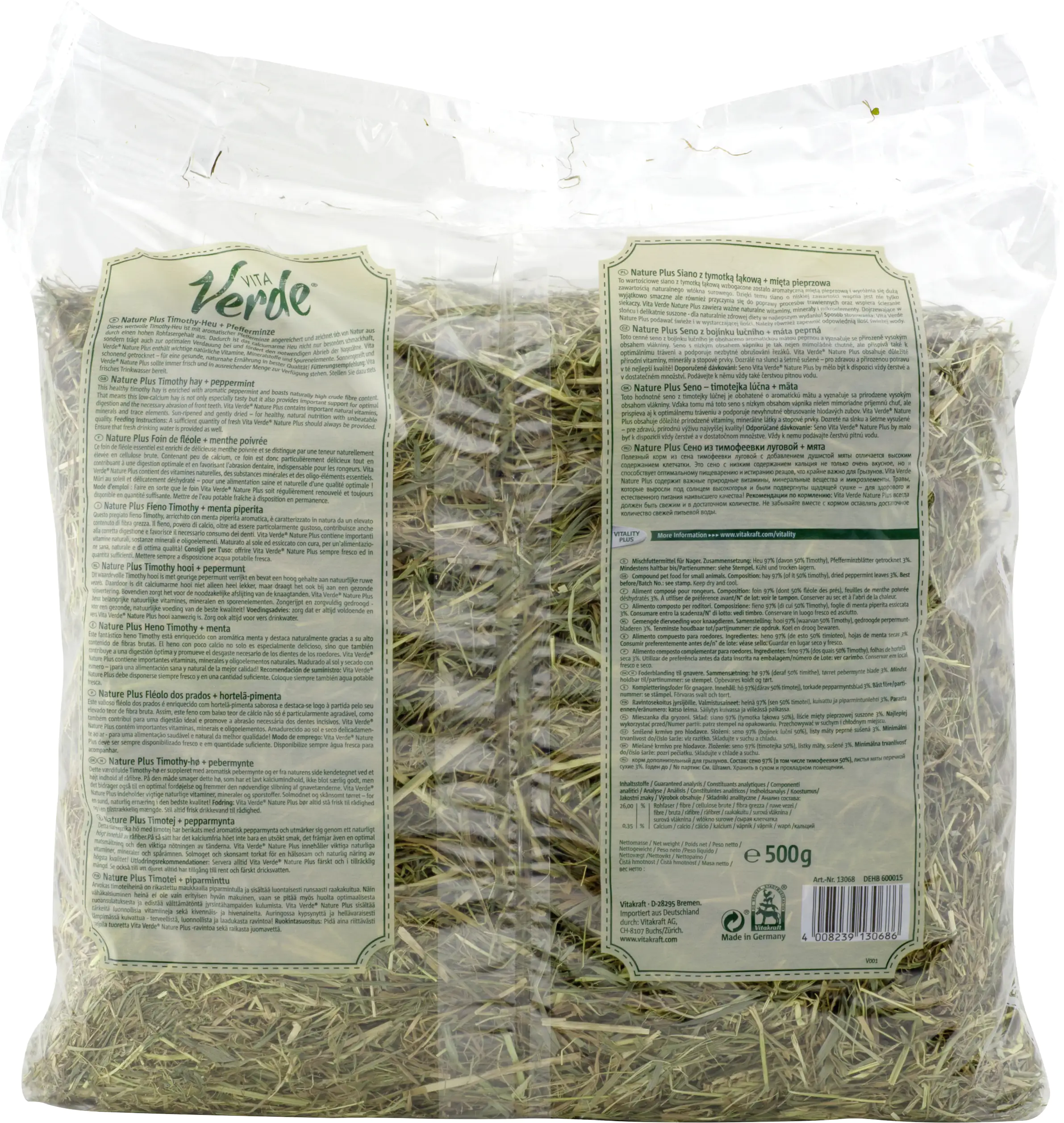 Vitakraft VitaVerde® Heu + Pfefferminze 500 g