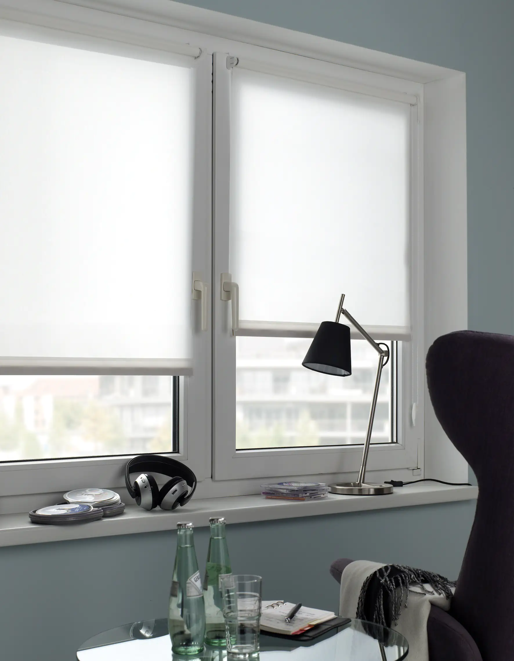 Gardinia Seitenzugrollo Mini Uni weiß 60 x 150 cm