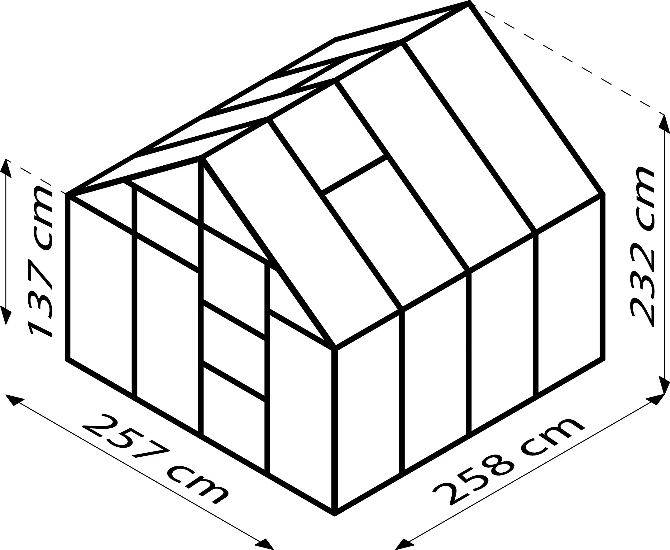 Vitavia Gewächshaus Merkur 6700 254 x 254 cm 6 mm Hohlkammerplatten Vitavia Gewächshaus Merkur 6700 254 x 254 cm 6 mm Hohlkammerplatten