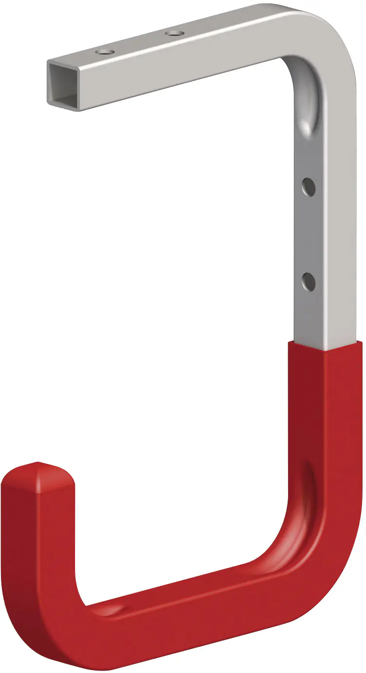 alfer Wand- und Deckenhaken, gummiert 150 x 255 x 155 mm rot gummiert alfer Wand- und Deckenhaken, gummiert 150 x 255 x 155 mm rot gummiert