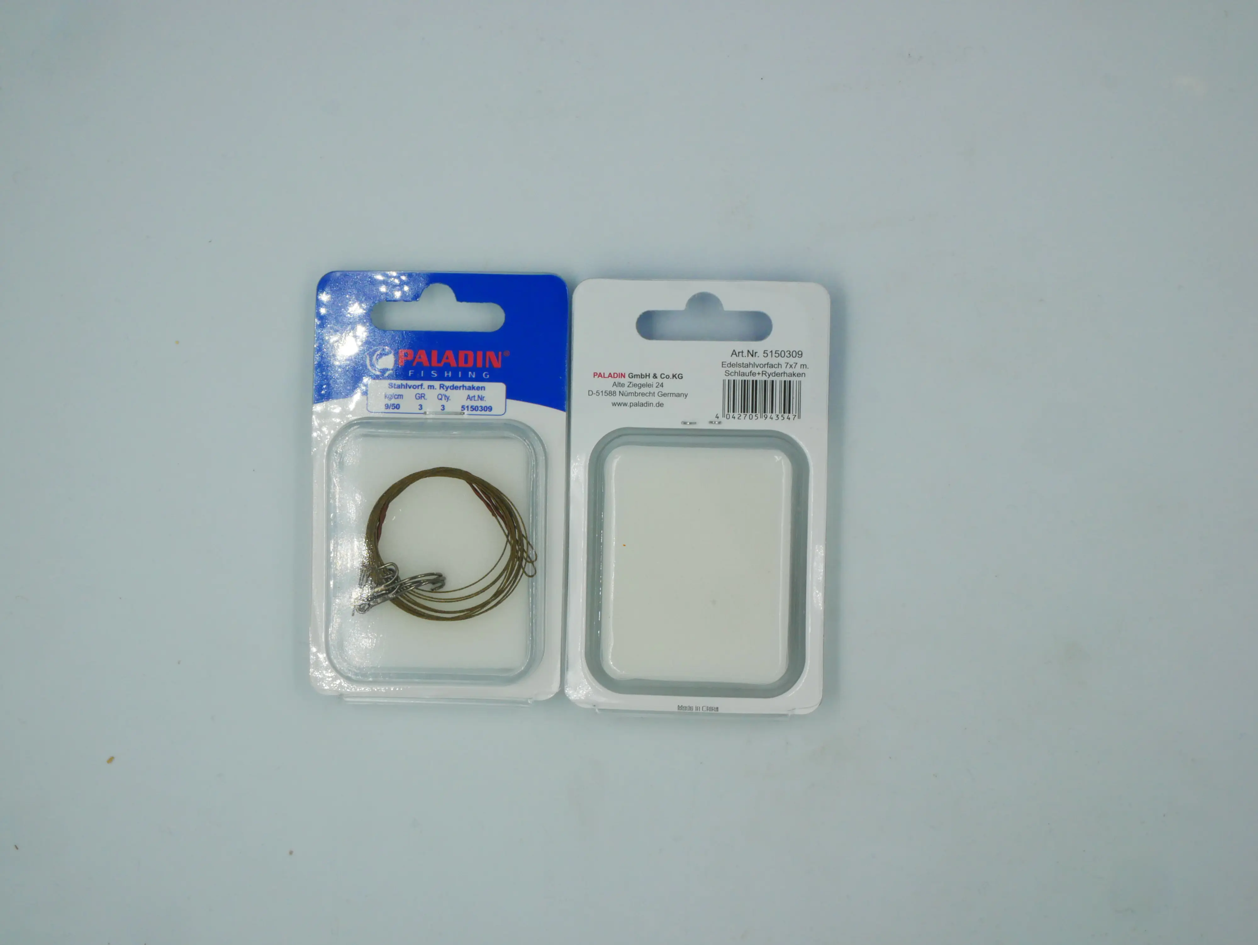 Paladin Stahlvorfach Ryderhaken Gr. 3 Tragkraft 9 kg Länge 50cm 3 Stück