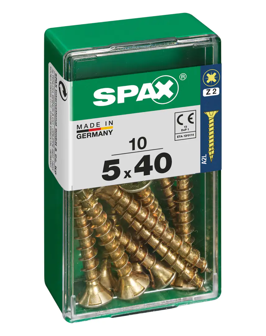 Spax Universalschrauben 5.0 x 40 mm PZ 2 - 10 Stk.