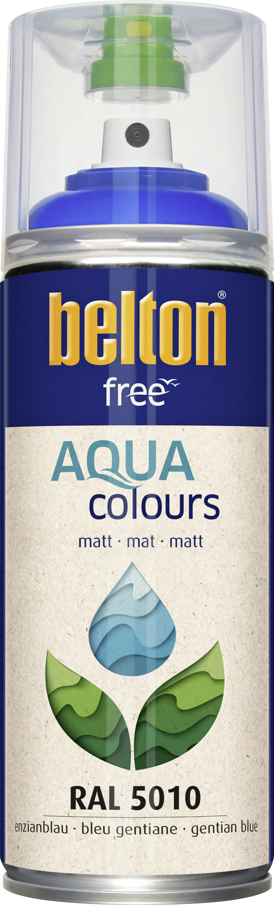 belton free Lackspray AQUAcolours 400 ml enzianblau hochglanz