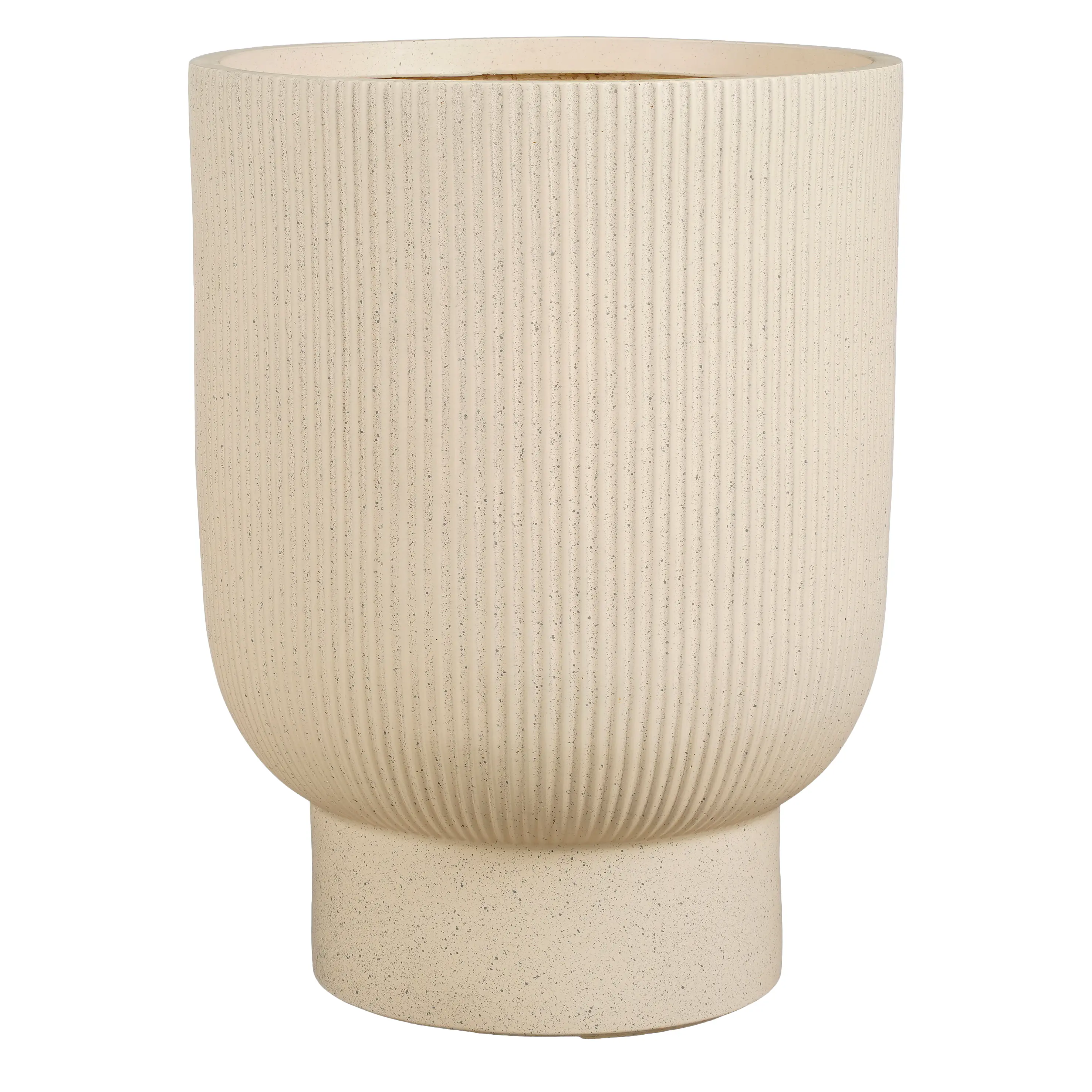 Mica Decorations Übertopf Nuovo Magnesium beige Ø 40 x 53 cm