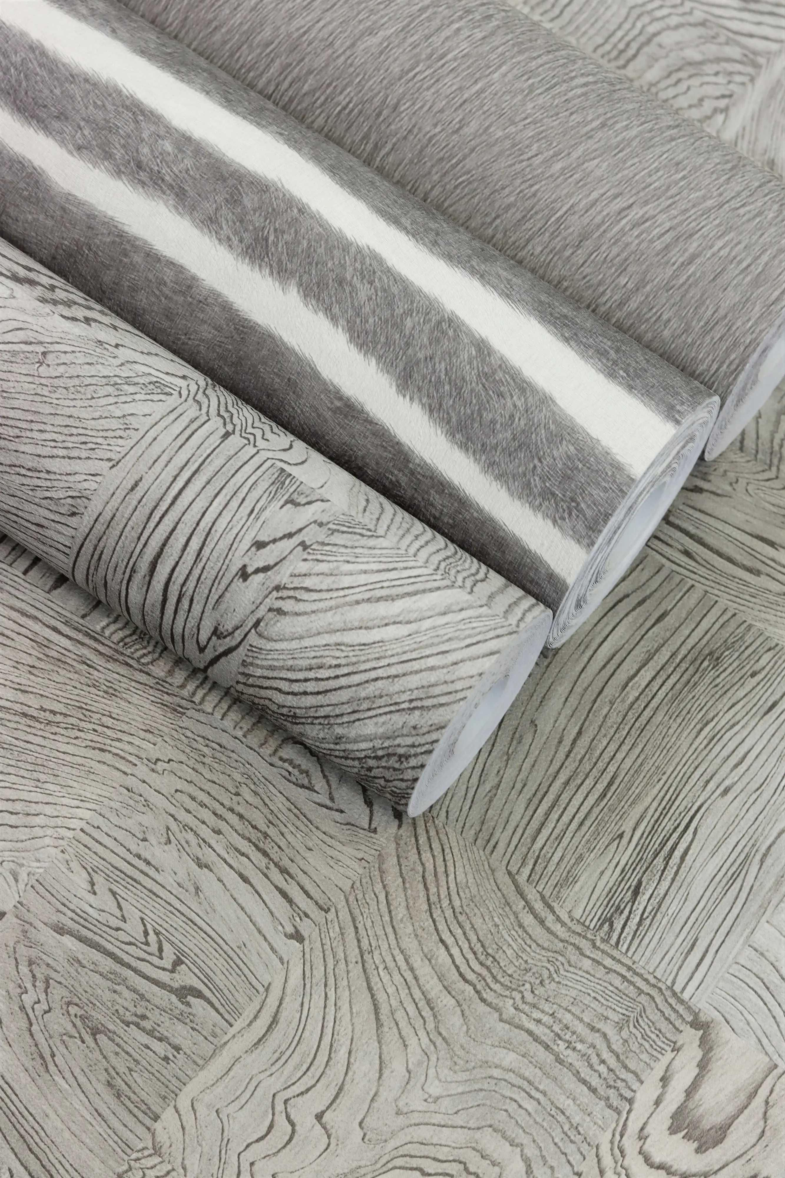 Rasch Vliestapete 751062 Grau-Hellgrau Uni 10,05 m x 0,53 m