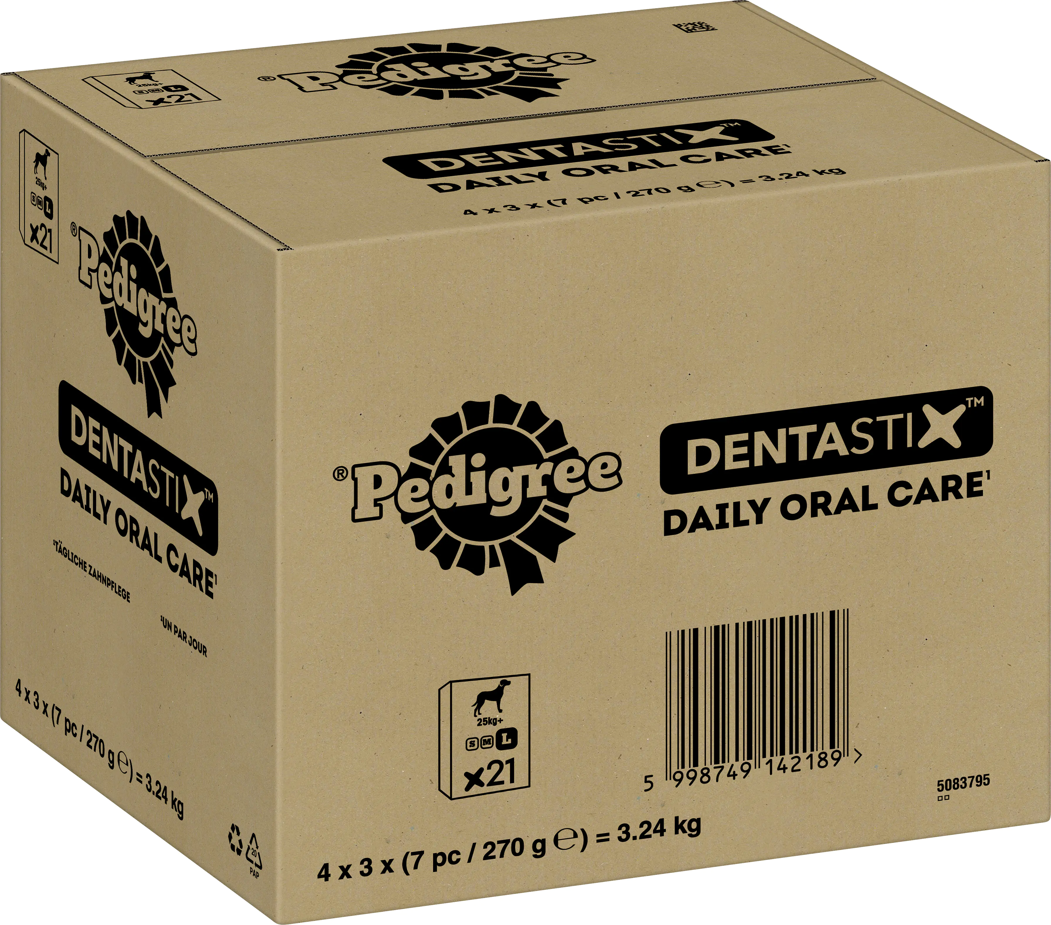 Pedigree Hundesnack Denta Stix Daily Oral Care 810g / 21 Stück Pedigree Hundesnack Denta Stix Daily Oral Care 810g / 21 Stück