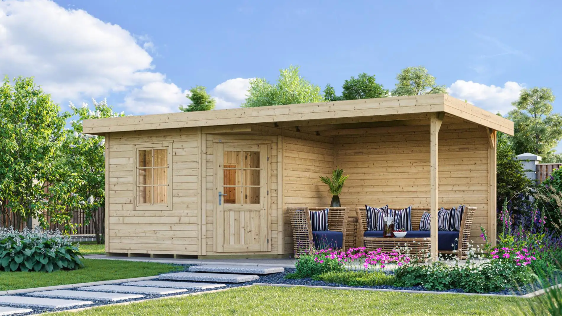 weka Saunahaus SALO Gr. 1 Sparset 7,5 kW OS natur