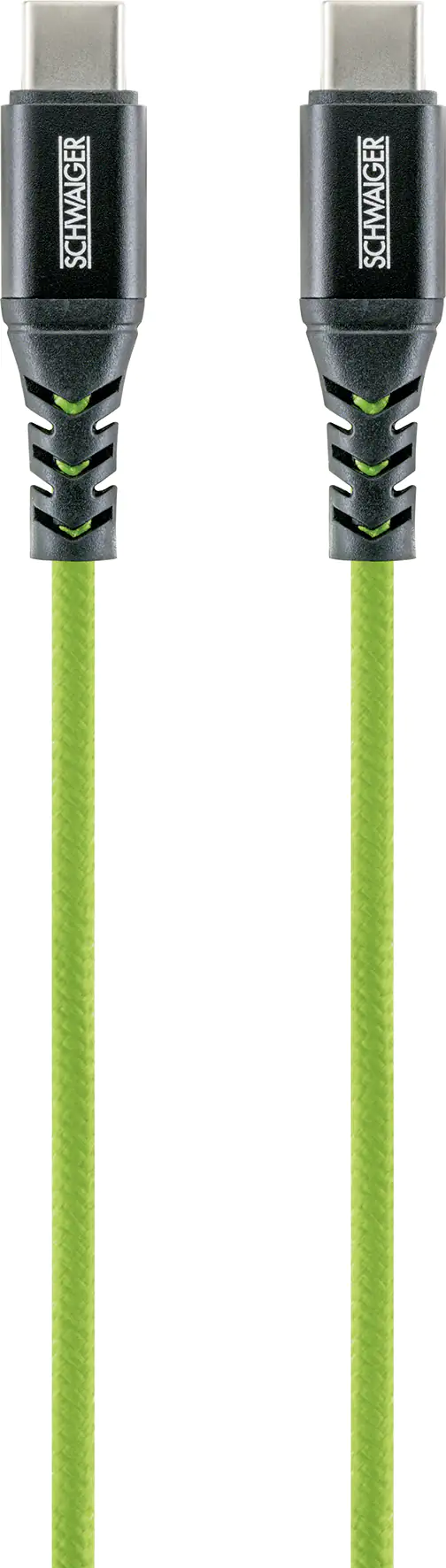 Schwaiger Sync und Ladekabel 1,2 m Type-C grün