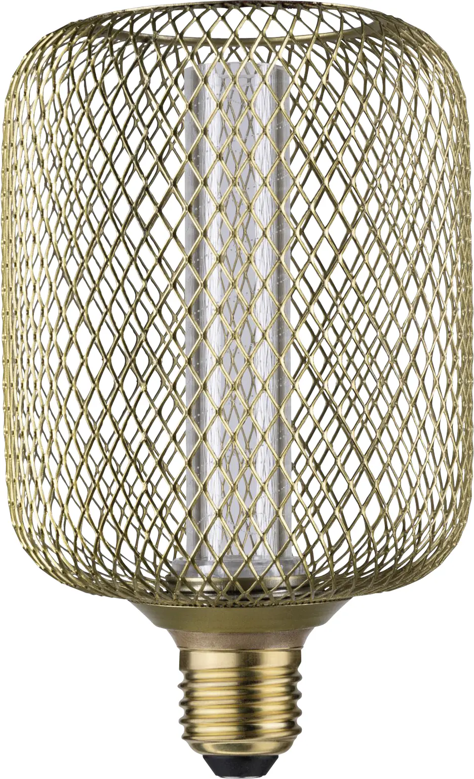 Paulmann LED Leuchtmittel Metallic Glow Zyl Spiral E27 4,2W messing