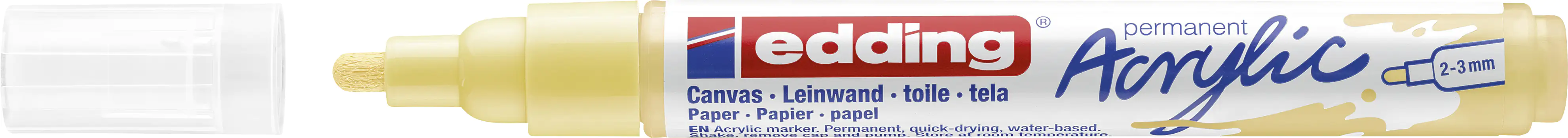 edding 5100 Acrylmarker medium pastellgelb 2 - 3 mm