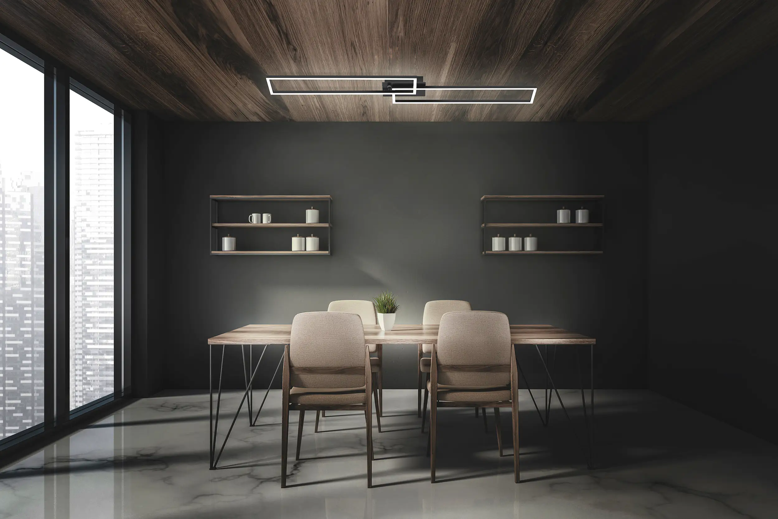 Di-Ka CCT LED Wand- und Deckenleuchte mit Fernbedienung