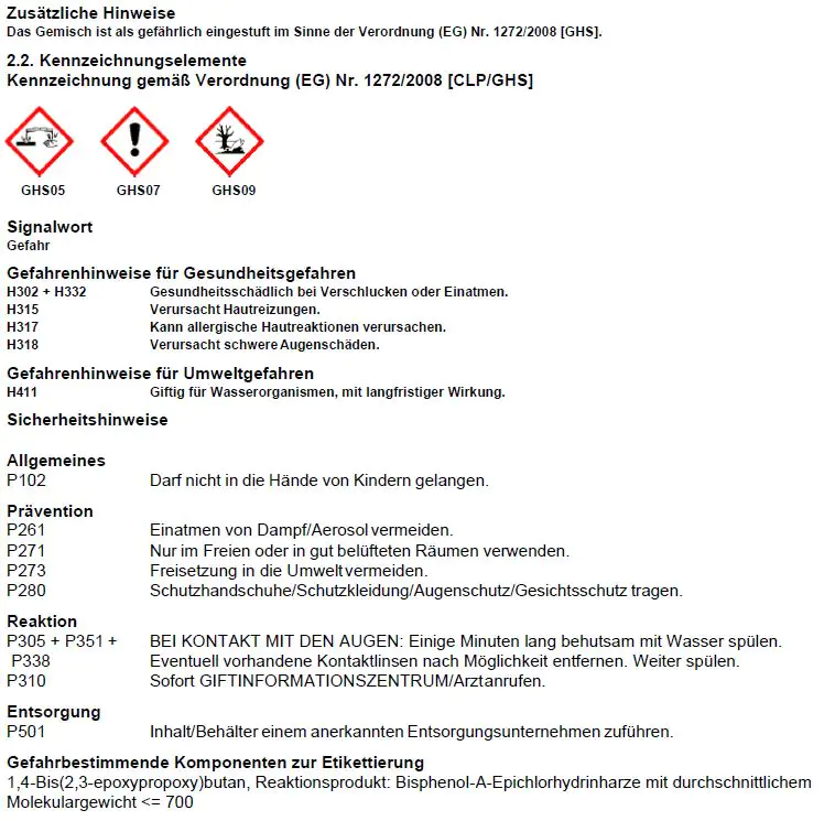4031396154622_8 Gießharz 50 Epoxid A+B 0,5 kg MV 100:35 Gew, TZ 4 h, VH 50 mm
