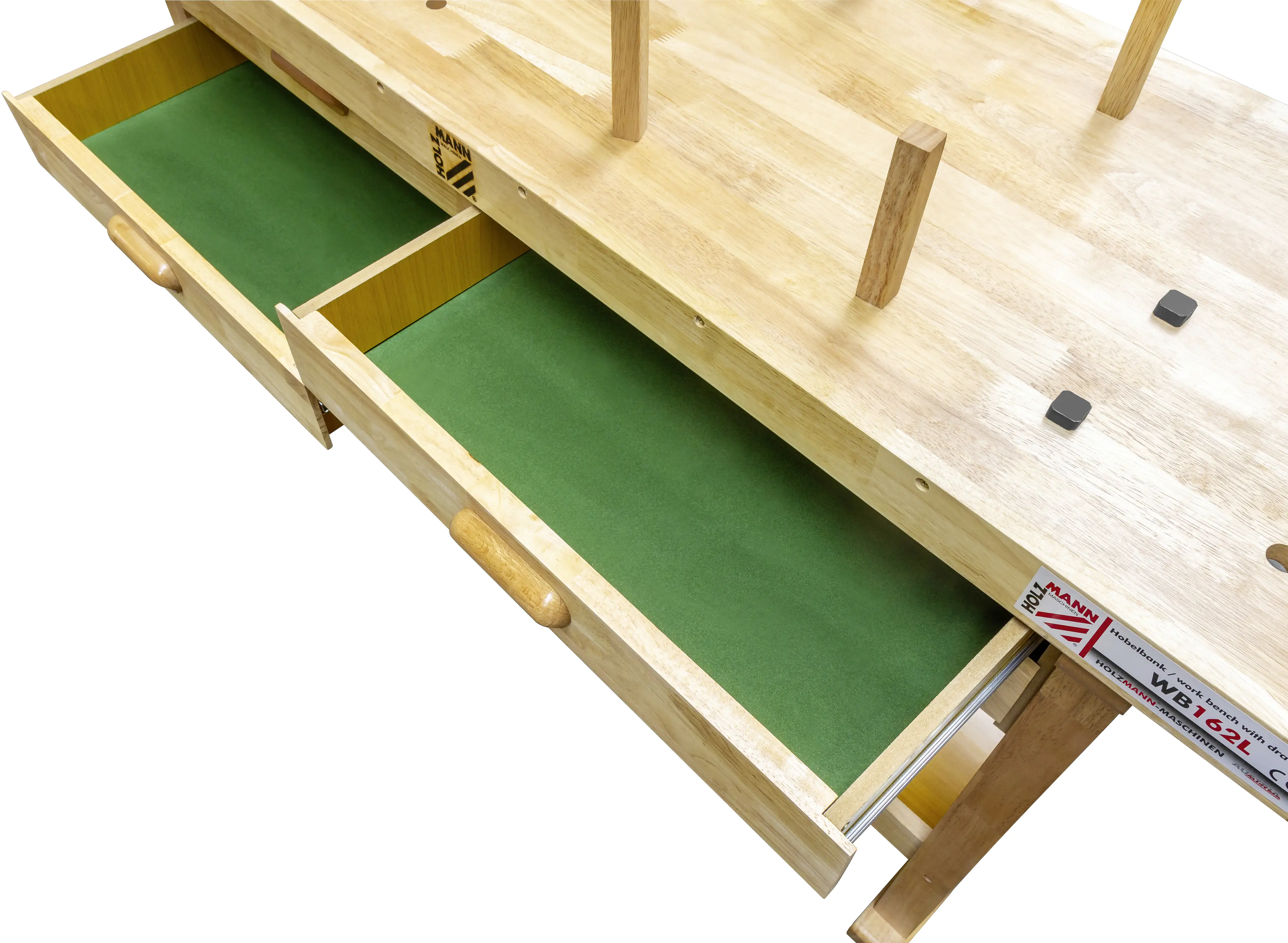 Holzmann Hobelbank WB162L inkl. 4 Bankhaken und Haltestäbe Holzmann Hobelbank WB162L inkl. 4 Bankhaken und Haltestäbe