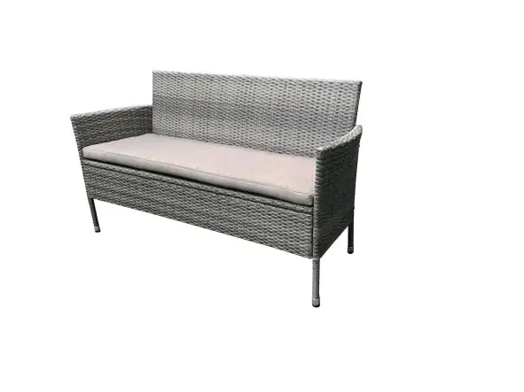 TrendLine Rattanbank 3 Sitzer Greta 149 x 59 x 85 cm