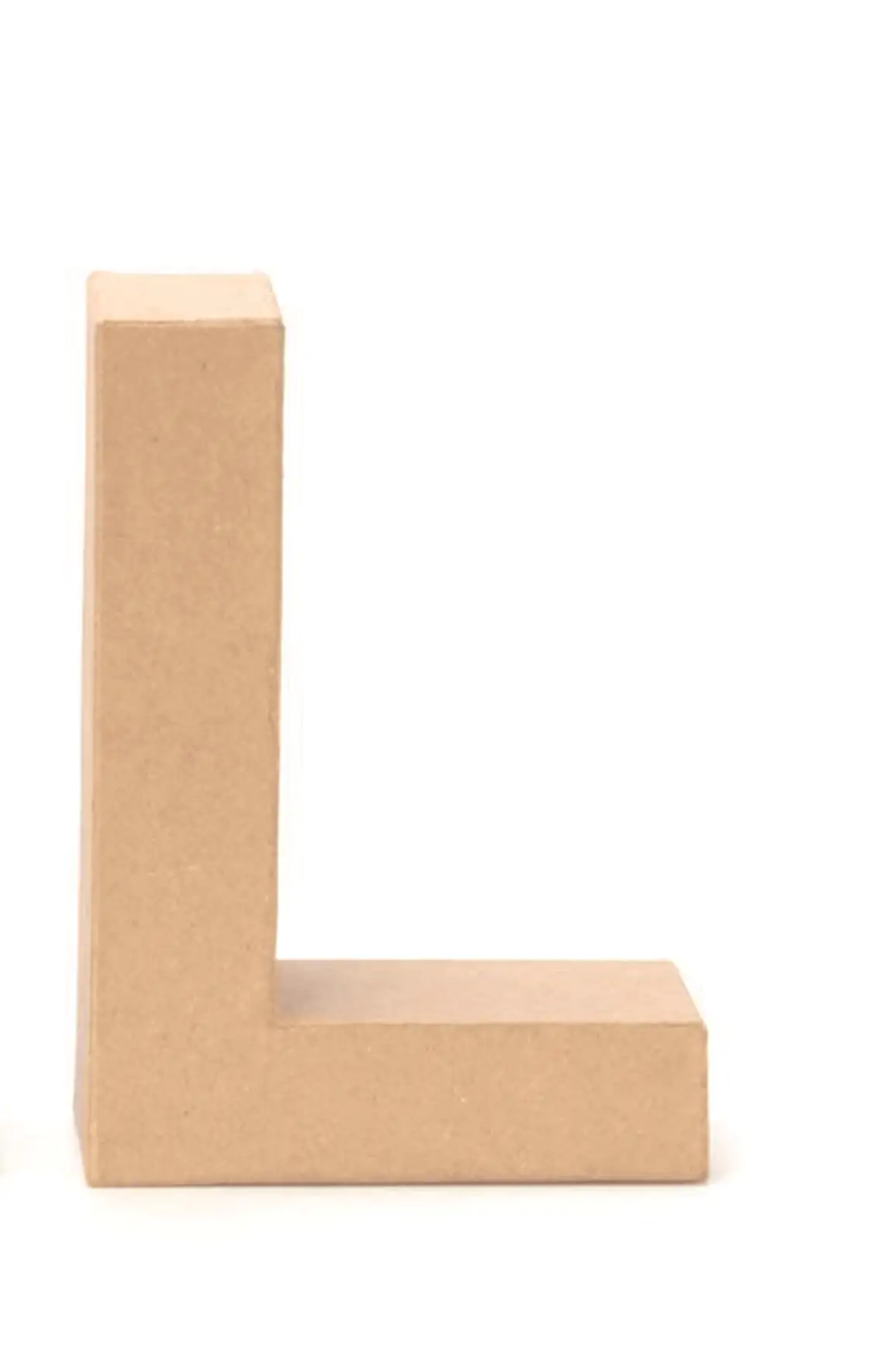 Glorex Papp-Buchstabe L 17,5 x 5,5 cm