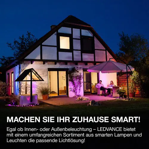 Ledvance Smart+ LED Deckenleuchte Orbis Disc schwarz Ø 50 cm 32 W