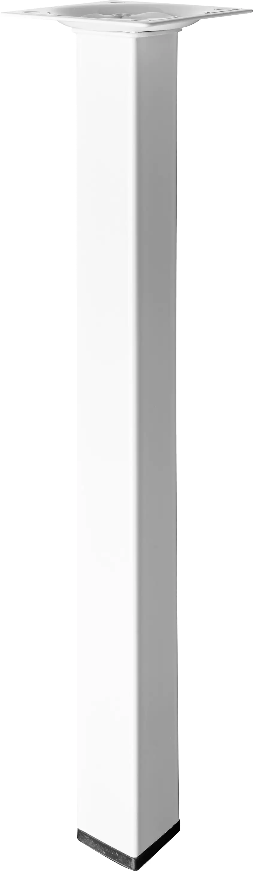 Hettich Tischbein 30 x 2,5 x 2,5 cm Stahl weiß - 1 Stück