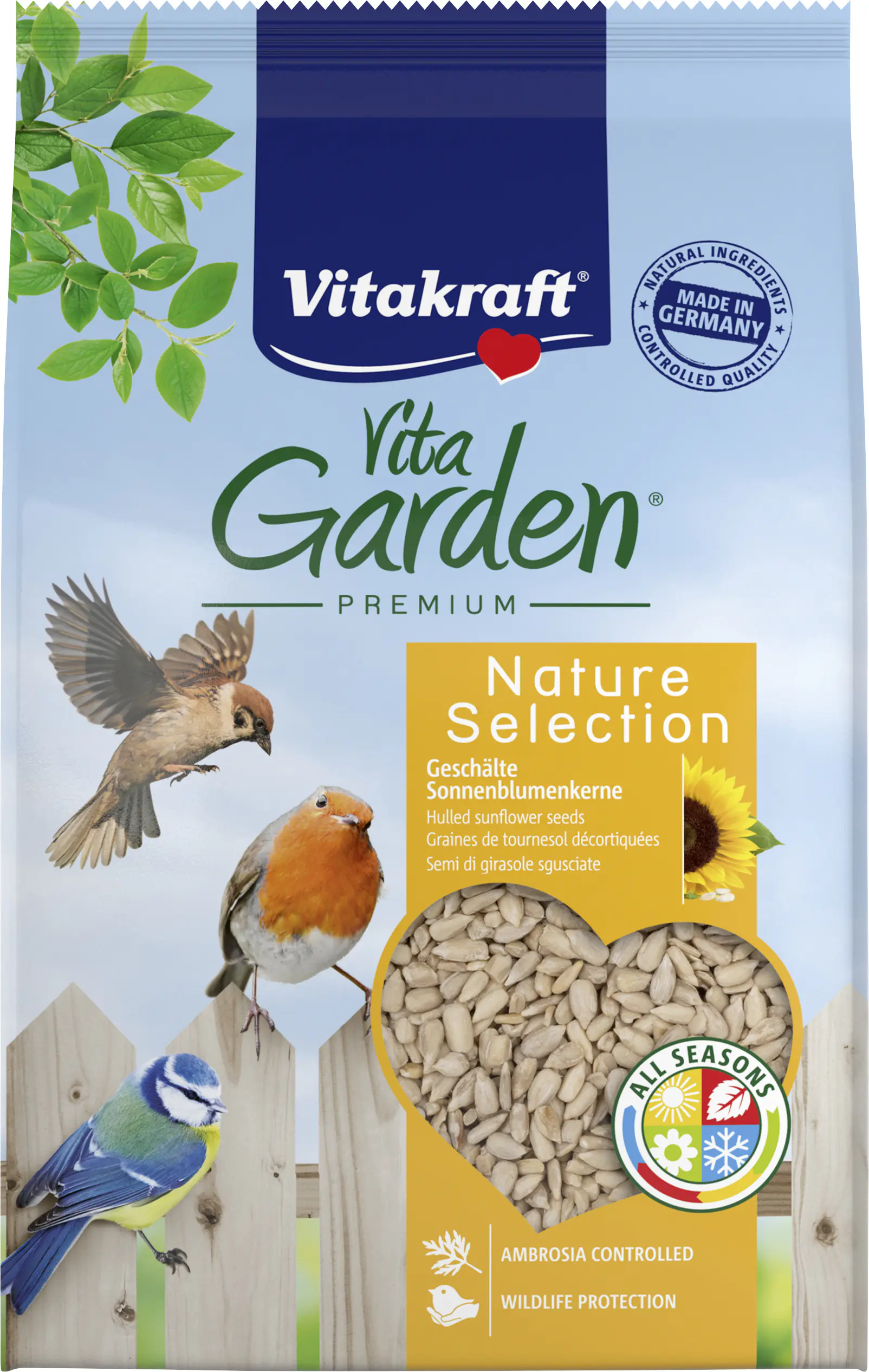 Vitakraft VitaGarden Sonnenblummenkerne Vögel geschält 500 g