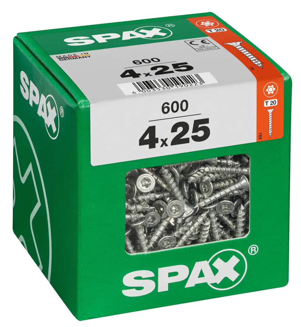 Spax Universalschrauben 4.0 x 25 mm TX 20 - 600 Stk.