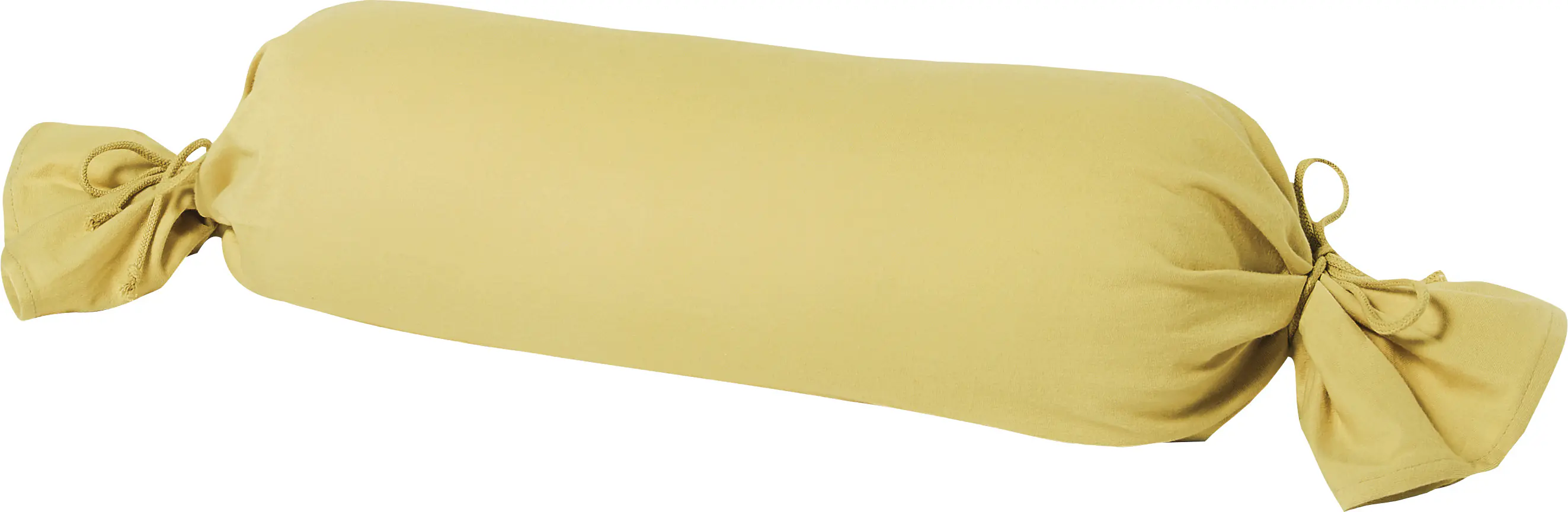Mako Kissenbezug Feinjersey für Nackenrolle 15 x 40 cm senf  Mako Kissenbezug Feinjersey für Nackenrolle 15 x 40 cm senf