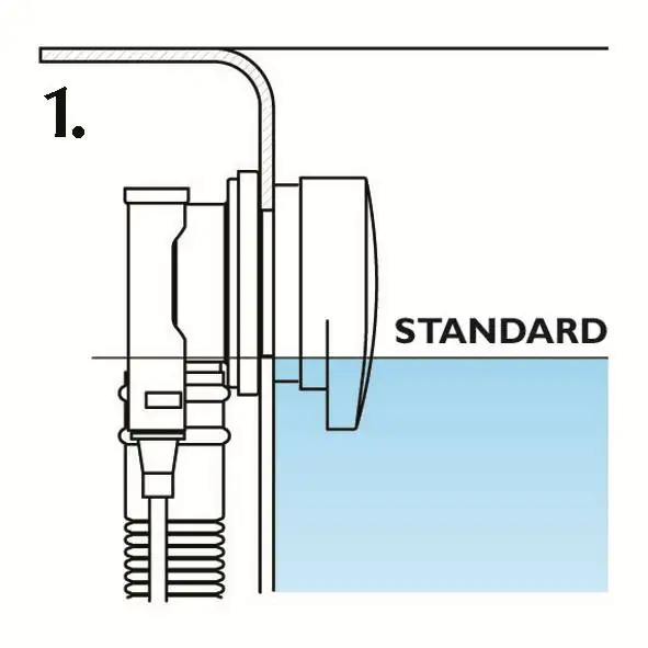 Ottofond Ab- und Überlaufgarnitur für Badewannen, mit Excentergarnitur für höheren Wasserstand