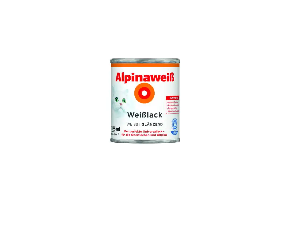 Alpinaweiß Weißlack 125 ml alpinaweiß glänzend