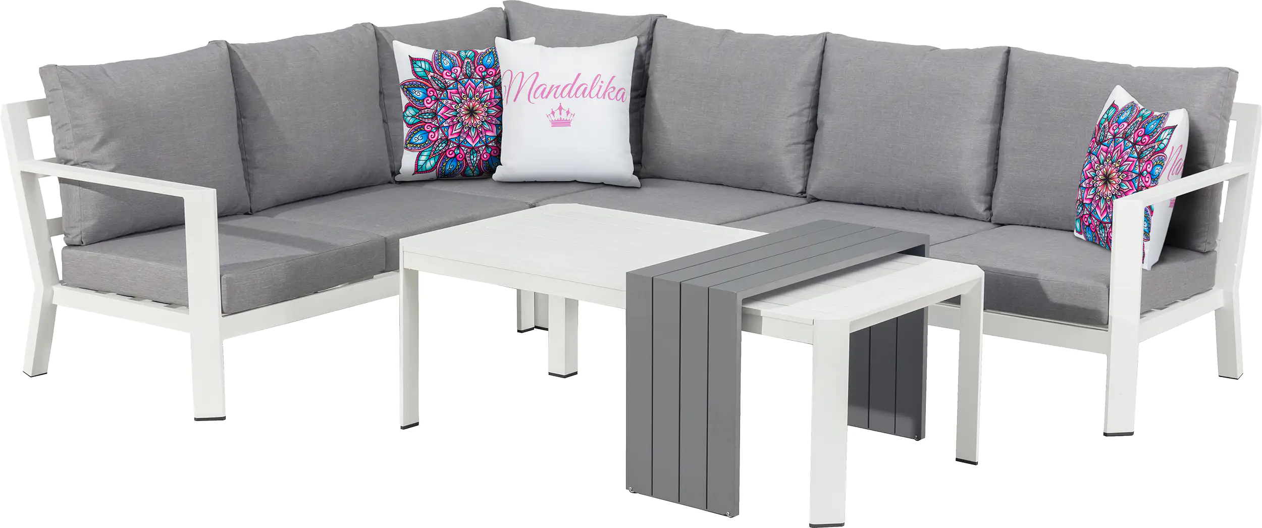 4333692868204 Primaster Dining Lounge Möbelset Elbasan inkl. Auflagen und Zierkissen