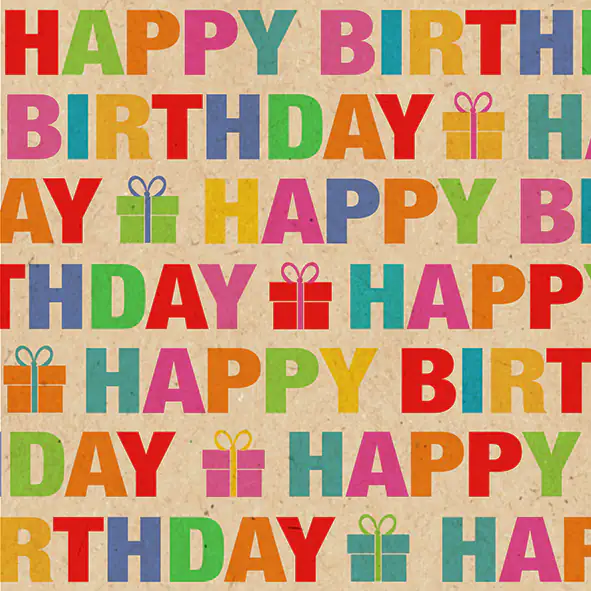 Braun & Company Servietten bunt 33 x 33 cm - - 20er Pack