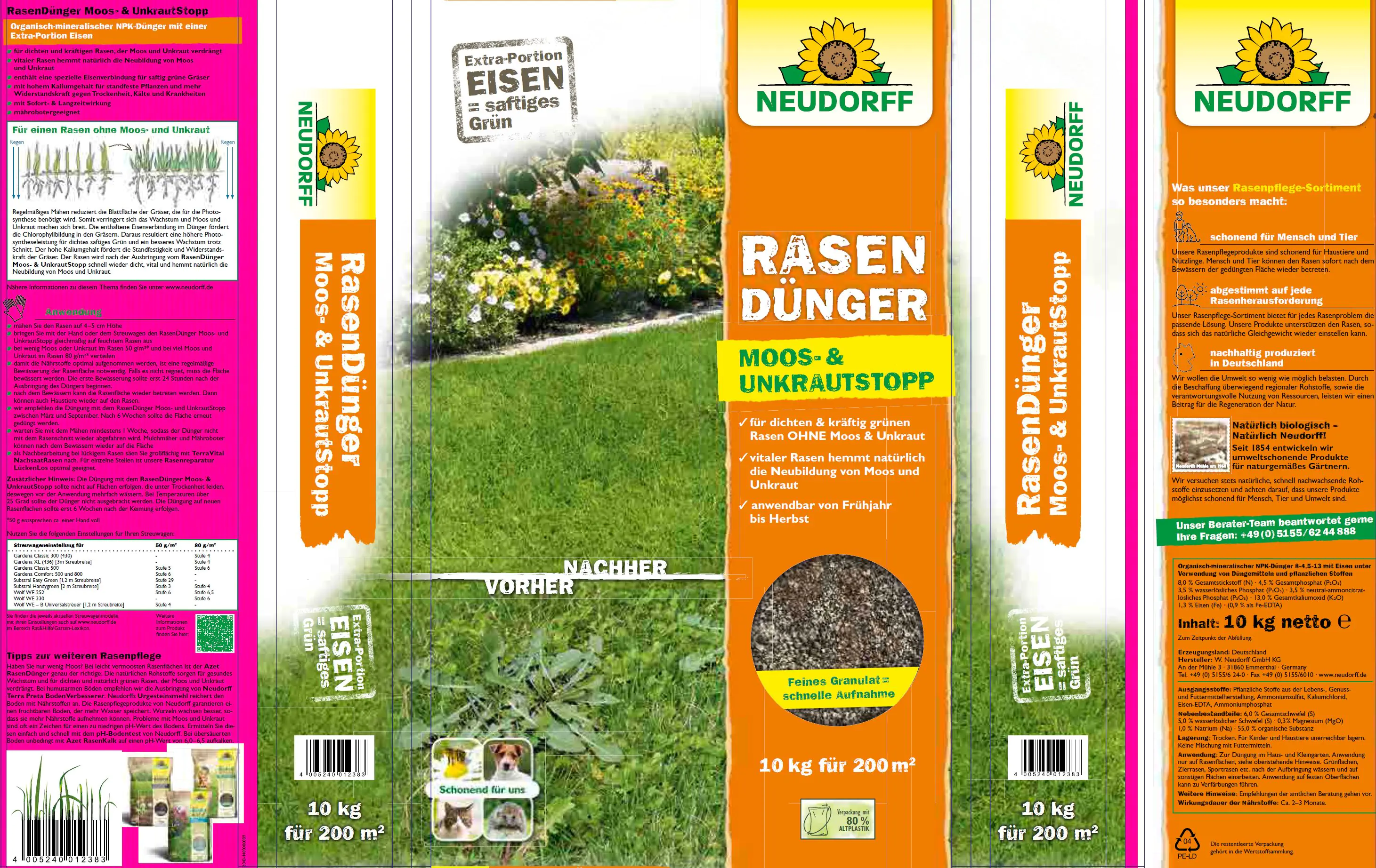 Neudorff Rasen Dünger Spezial 5PLUS1 10 kg