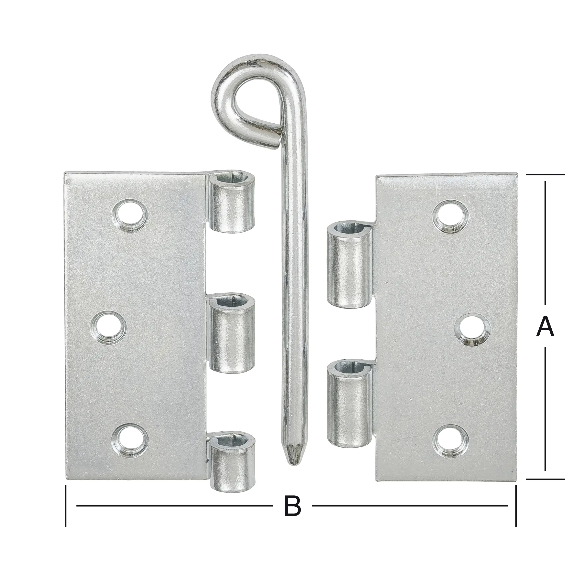 Vormann Käntige Scharniere verzinkt 63 x 63 mm