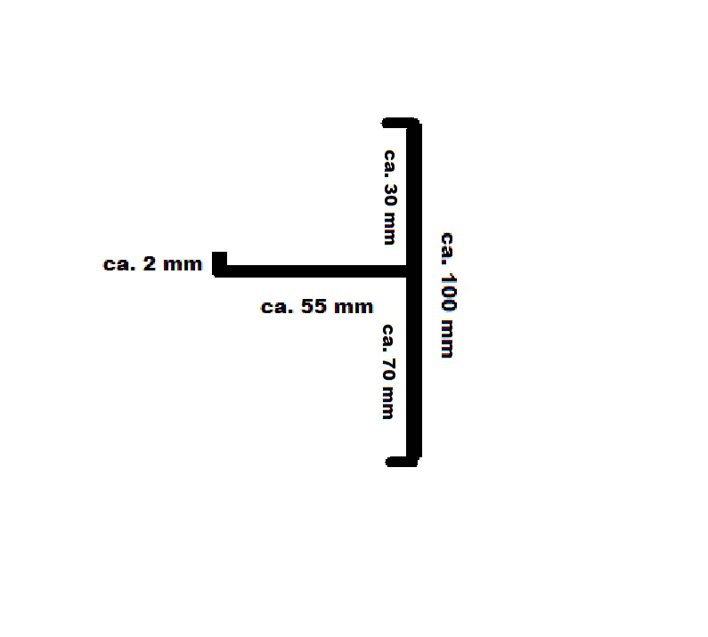 Ortgang 150 cm anthrazit