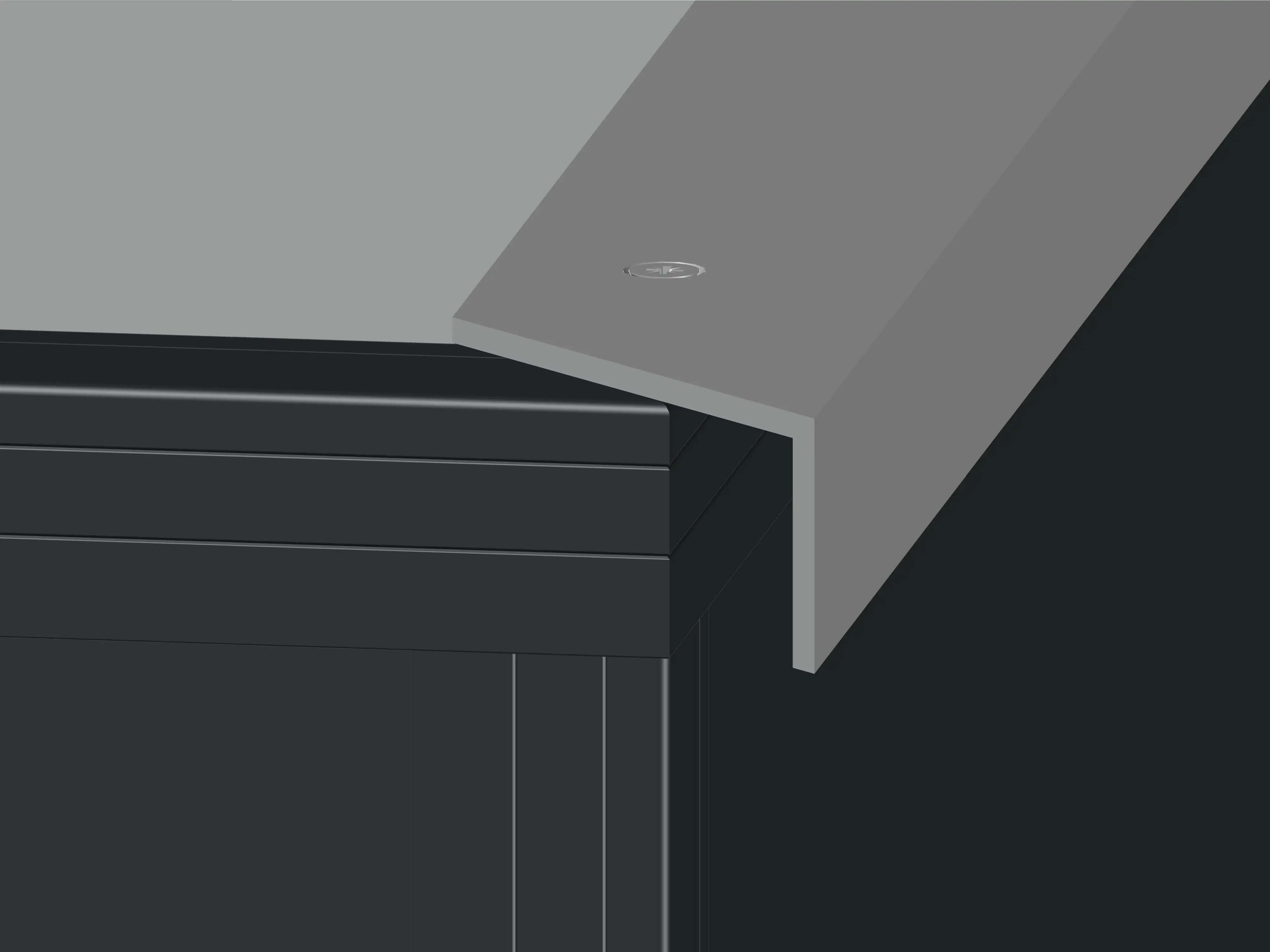 KGT Schneckenkante für Alu-Hochbeet 210, pressblank