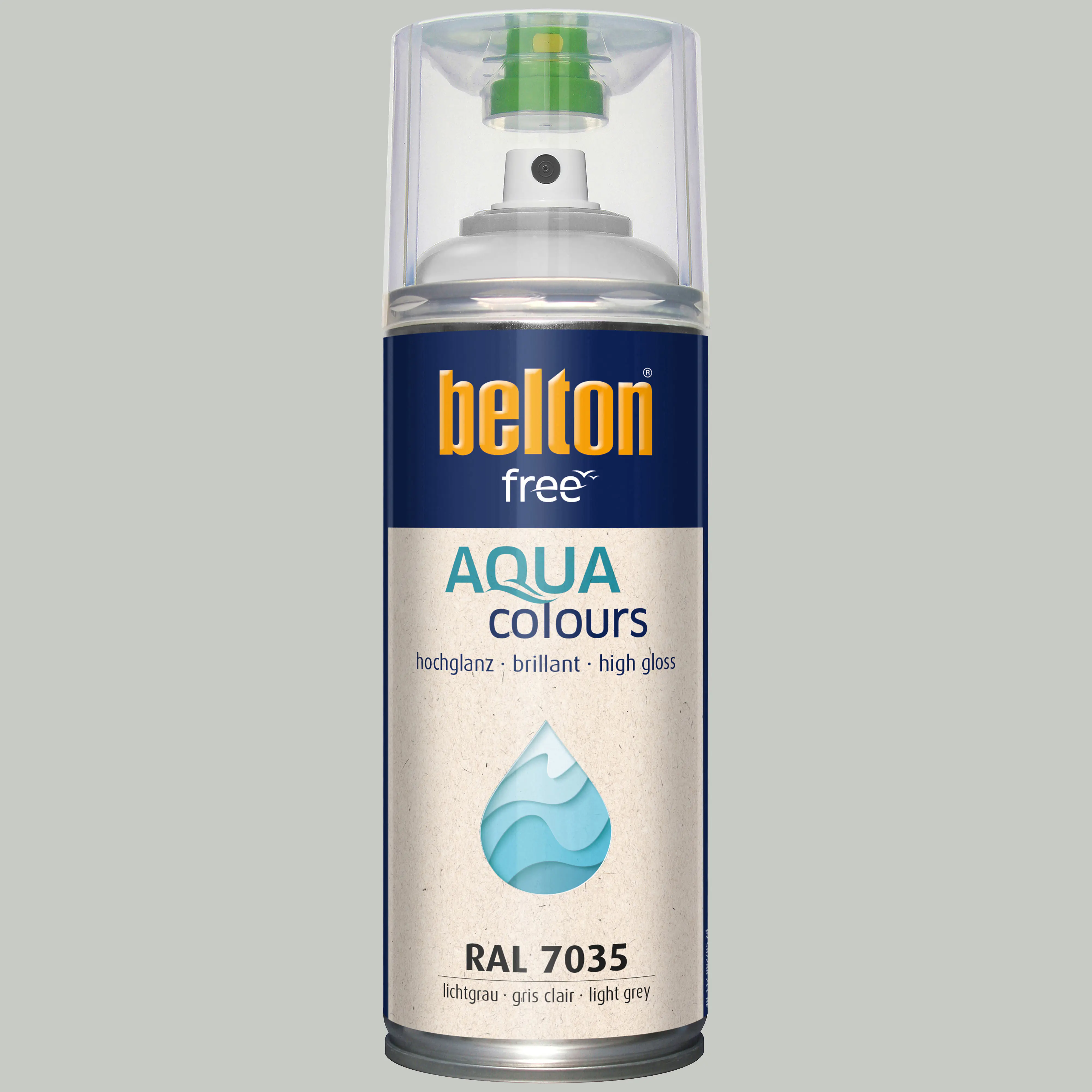 belton free Lackspray AQUAcolours 400 ml lichtgrau hochglanz