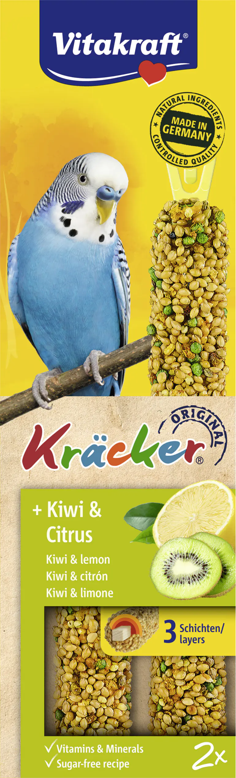 Vitakraft Kräcker® Kiwi & Citrus 2 Stück / 60 g