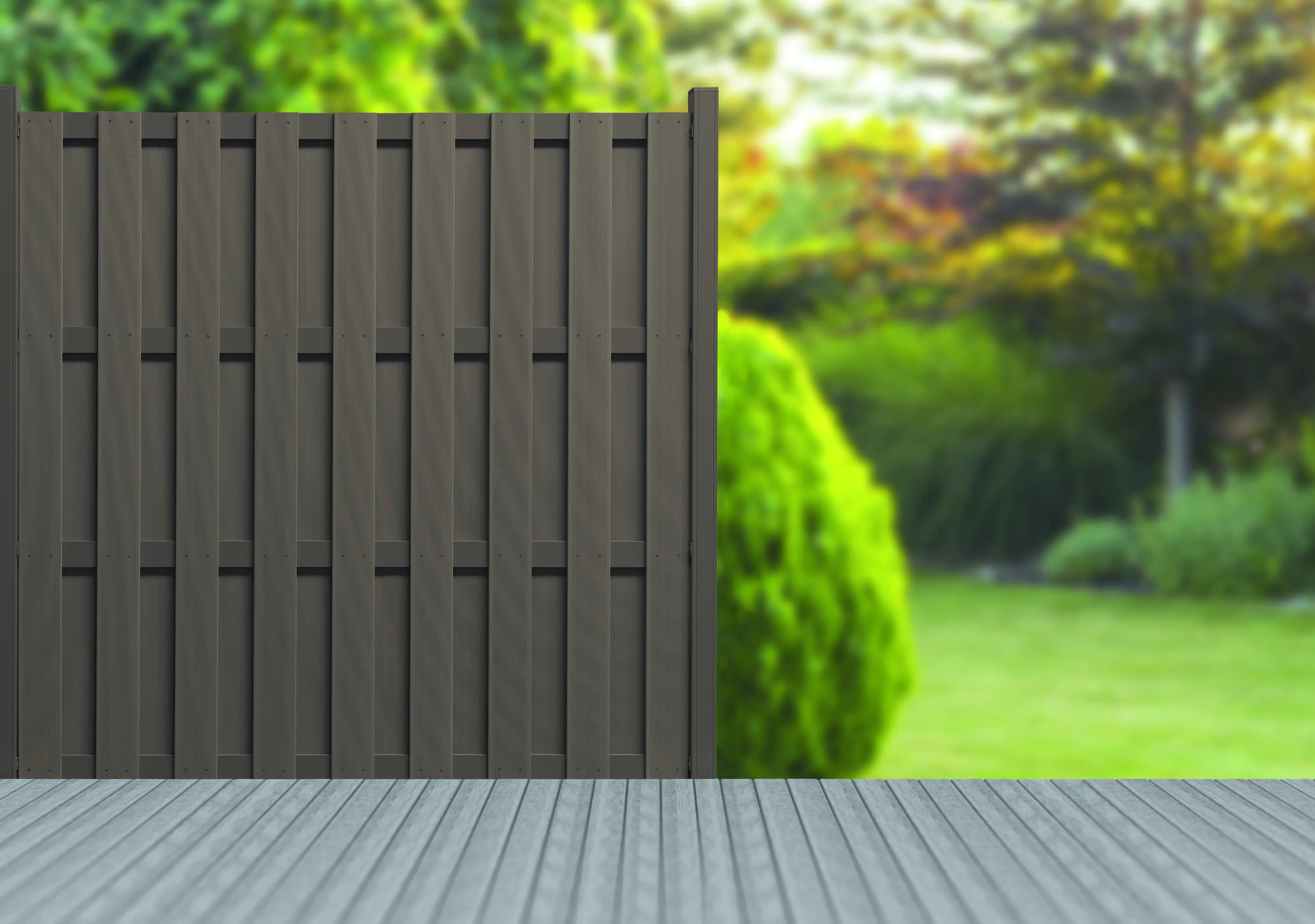 elephant Alupfosten 185 x 6,8 x 6,8 braun mit Abdeckung