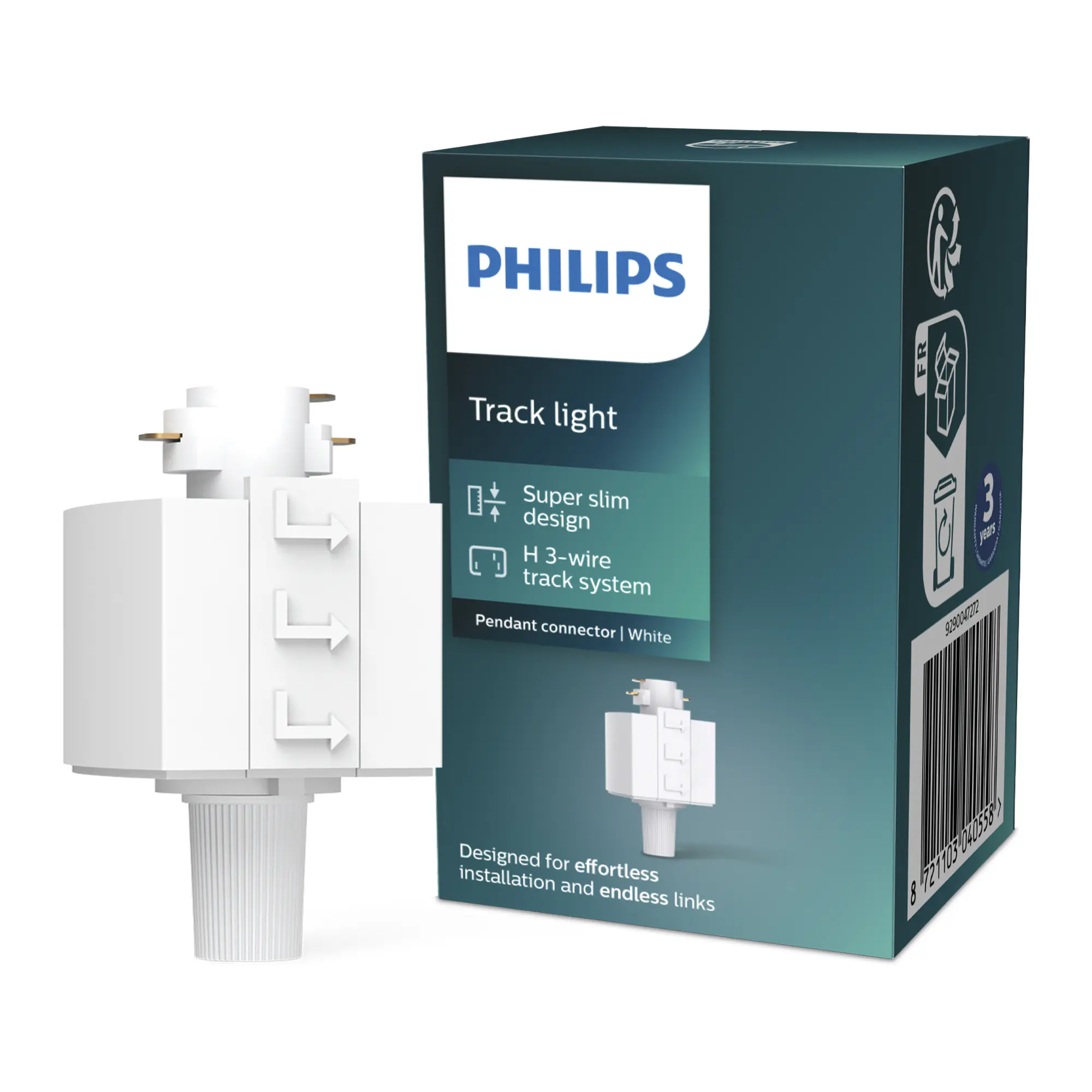 Philips EasyLink Hängeleuchtenanschlus für Schienenleuchte weiß Philips EasyLink Hängeleuchtenanschlus für Schienenleuchte weiß